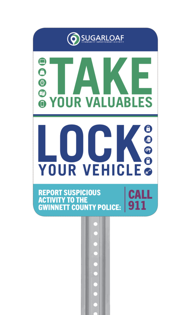 Take & Lock Signage Example