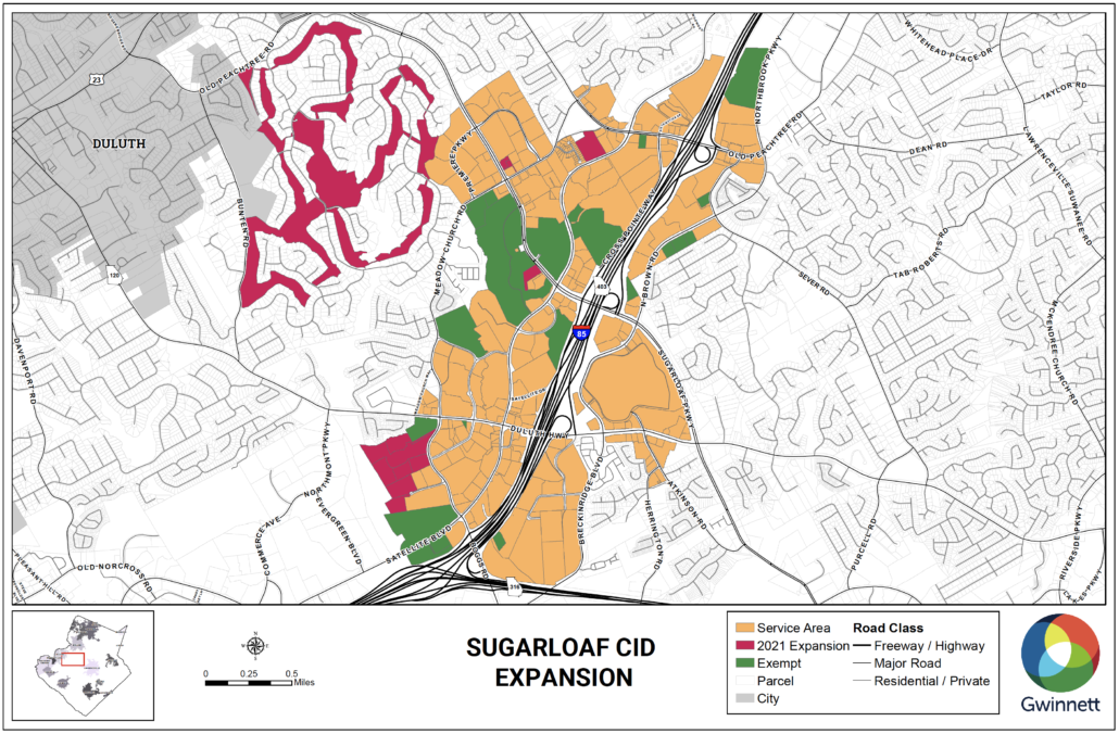 Sugarloaf CID Expansion Map